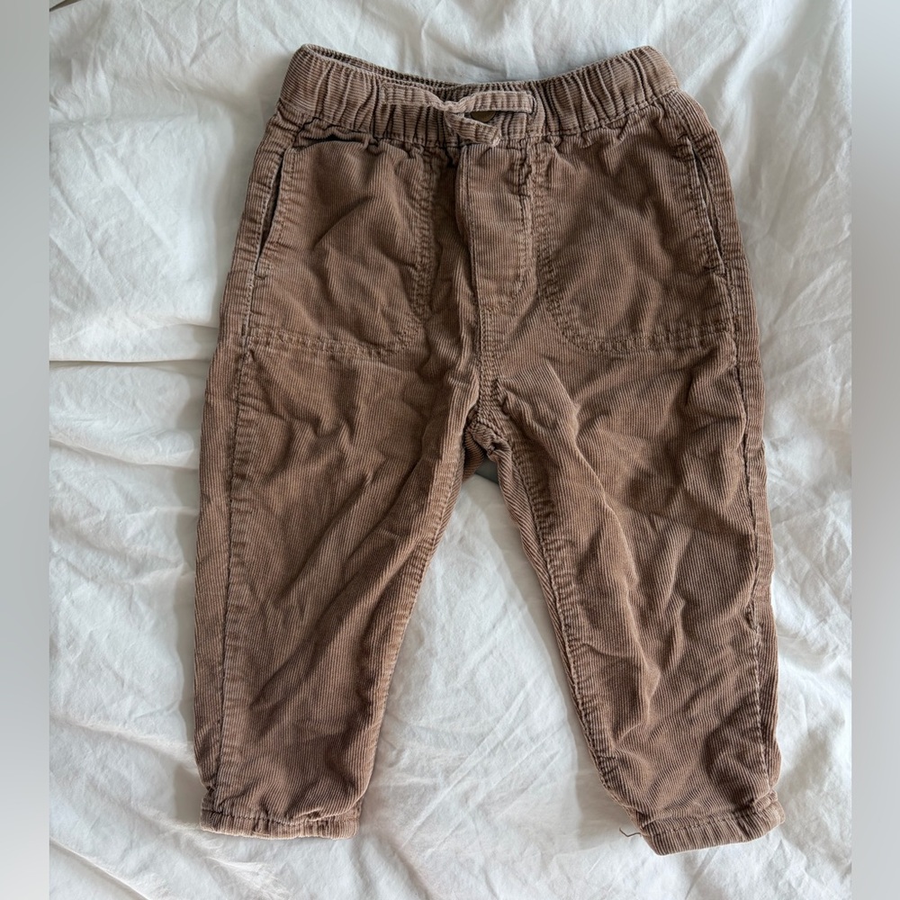 Zara Boys Tan Corduroy Pants